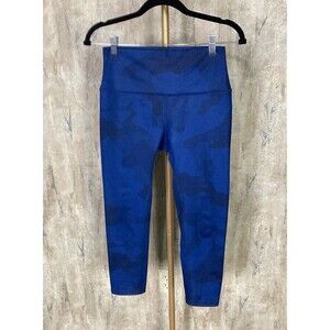 🎄FLASH XMAS SALE!🎁 ALO sz Small Airbrush Camo Blue High Waist Cropped Leggings